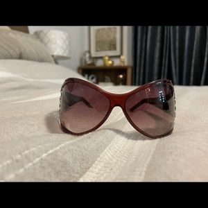 YSL Burgundy Sunglasses